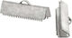 Brünierten Terminal Bänder Silber 20x5mm 20Stück