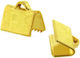 Brünierter Terminal Band Gold 10x6mm 30Stück