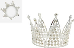 Metall Silber Krone Mit Swarovski Kristall 8cm 0621591 Metall Silber Krone Mit Swarovski Kristall 8cm 0621591