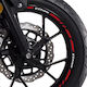 Md Ταινία Τροχών Suzuki V-strom Dl-650/1000 Red Reflect White