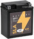 LP Batteries GEL Motorradbatterie YTX7L-BS mit Kapazität 6Ah