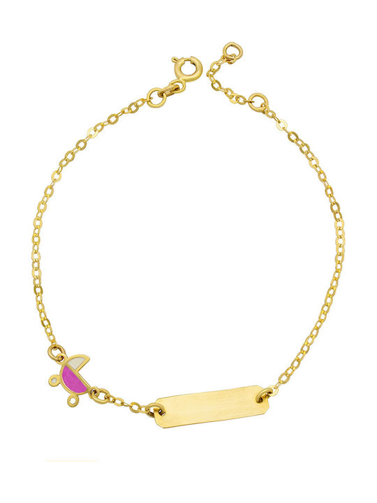 Savvas Design Kinderarmband ID aus Gold