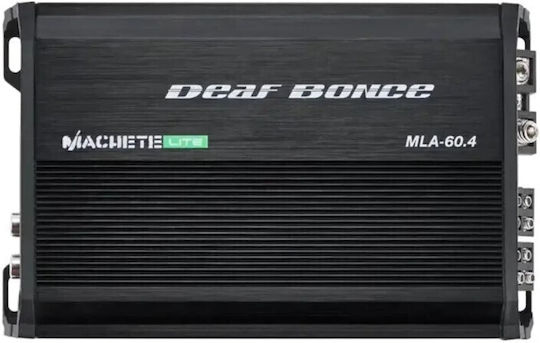 Deaf Bonce Ενισχυτής Αυτοκινήτου 4 Καναλιών (Κλάση D)