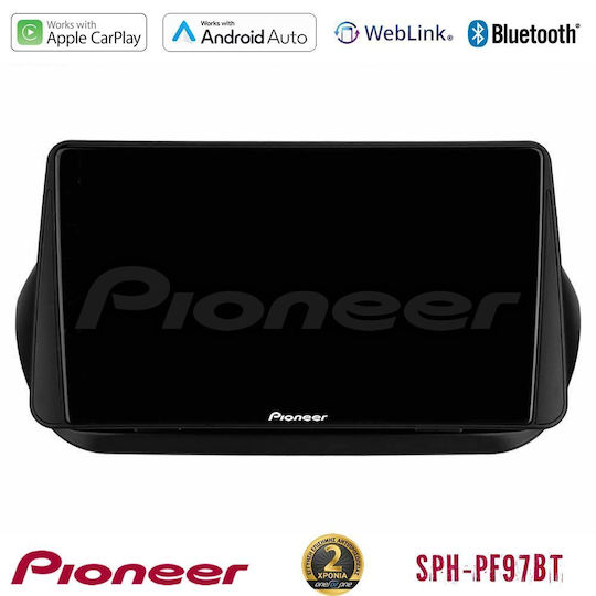 Pioneer Ηχοσύστημα Αυτοκινήτου για Peugeot Bipper Fiat Fiorino 2008-2014 (Bluetooth/USB/WiFi/GPS/Apple-Carplay/Android-Auto) με Οθόνη Αφής 9"