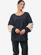 Women's Blouse Cotton Blue