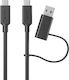 Alogic USB zu Typ-C,TC-TC Kabel 5A 1.2m (ELCCA3212-BK)