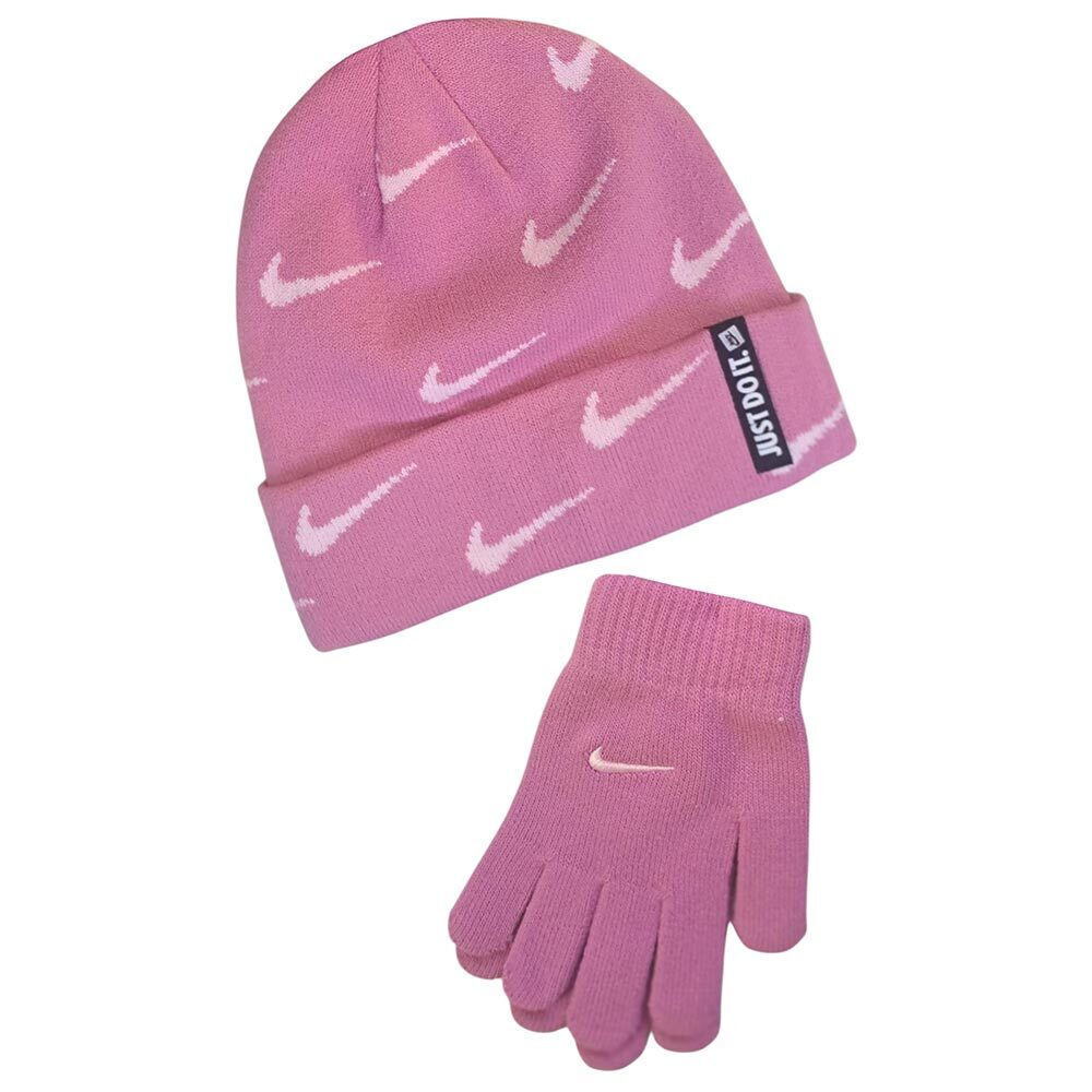 pink nike beanie