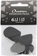 Ovation Pick Diamond Grip Picks Nylon Sharp Tip 1.40 Mm Onyx Black