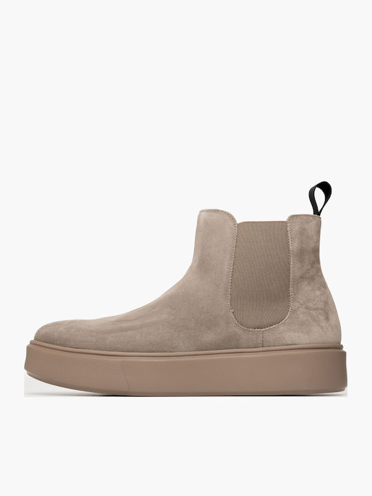 Leather Women's Ankle Boots Brown