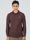 Polo Short Sleeve Burgundy Blouse