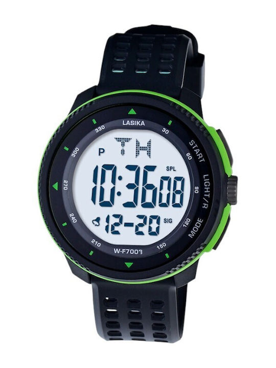 Digital Men's Watch 56mm Battery with Rubber St...