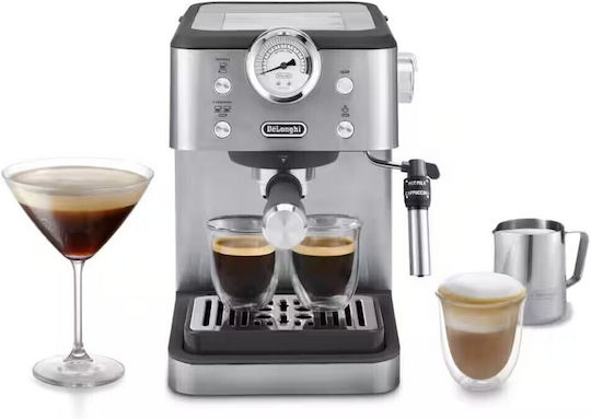 De'Longhi Classic Espresso Coffee Machine 1325W Pressure 15bar Silver EM450.M