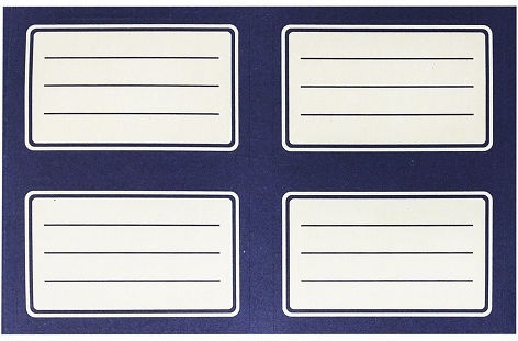 Justnote Notebook Etiketten 4 Stück