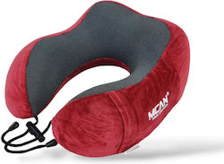 Mcan M-13 Travel Pillow Memory Foam Burgundy