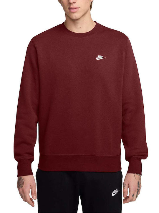 Nike Club Суитшърт Червен