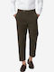 Ανδρικό Παντελόνι Chino Ελαστικό Slim Fit Light Brown
