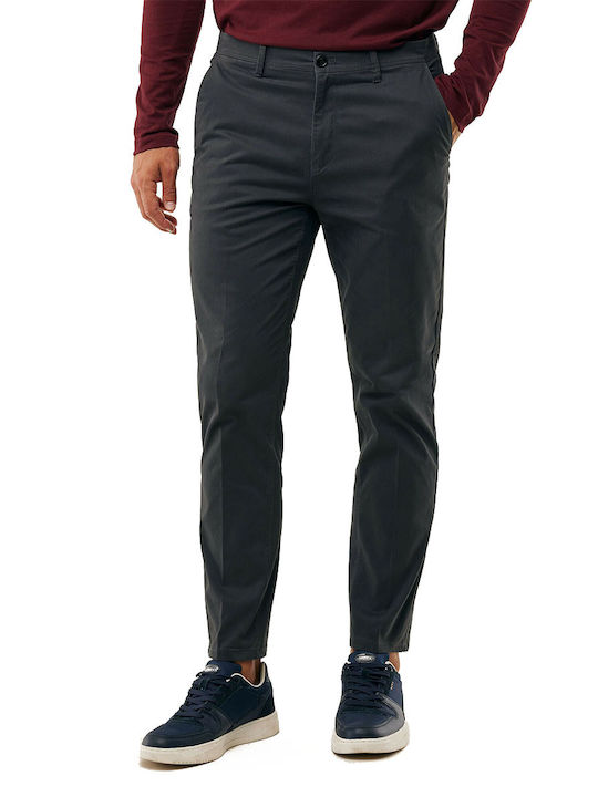 Chino Elastic Pants Dark Gray
