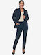 Women's Blue Set with Pants in Relaxed Fit