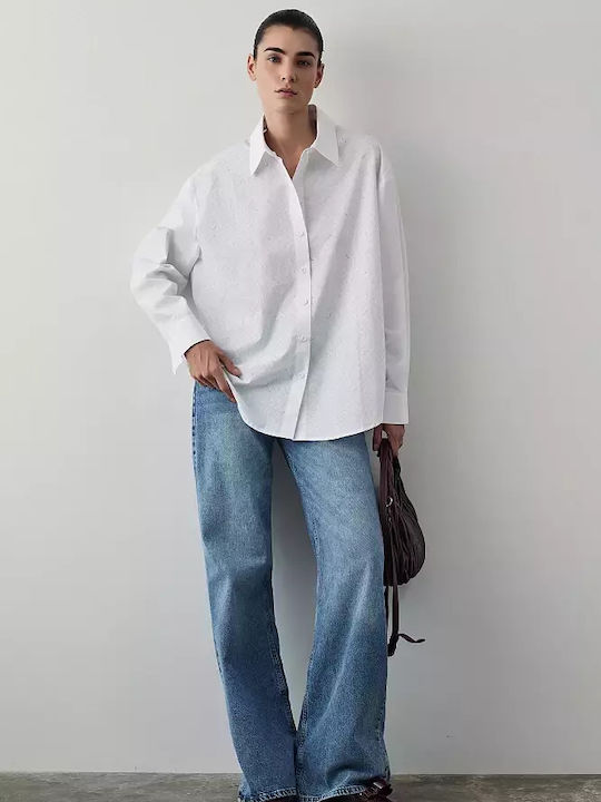 Women's Long Sleeve Shirt Bright White