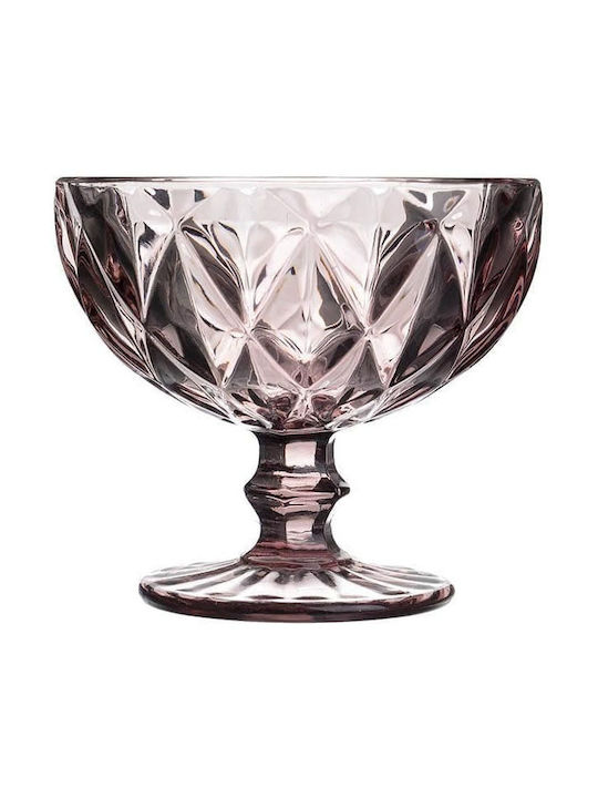 Eisschüssel Rund Glas Lila