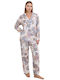 GoldenBay Winter Women's Pyjama Set Light Blue