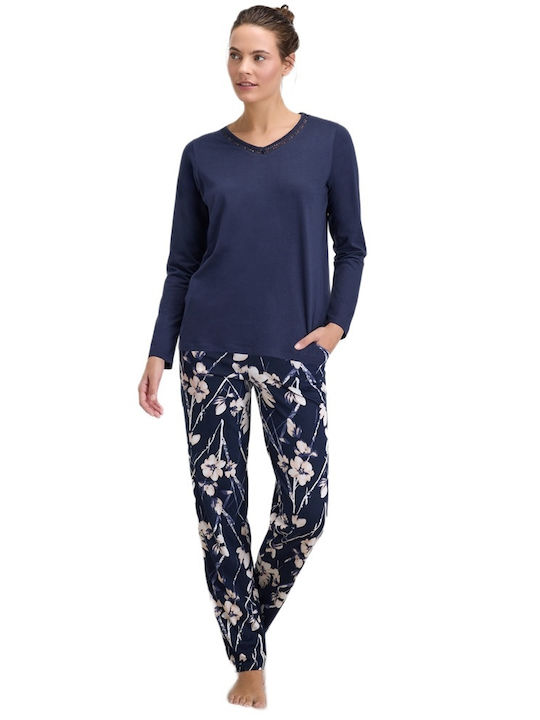 GoldenBay Winter Women's Pyjama Set Blue