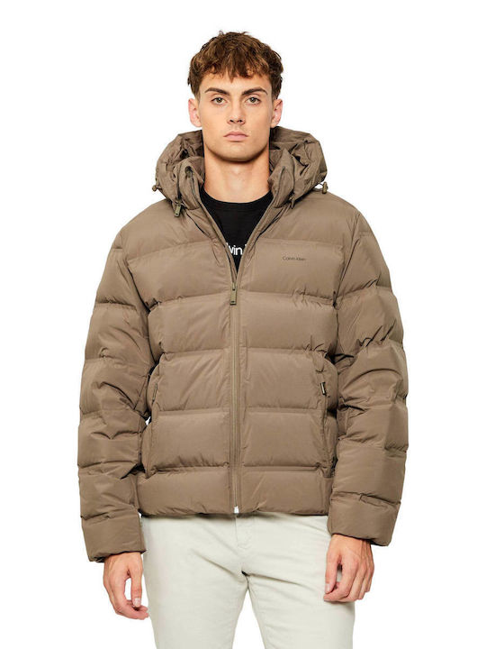 Calvin Klein Jacket Puffer Brown