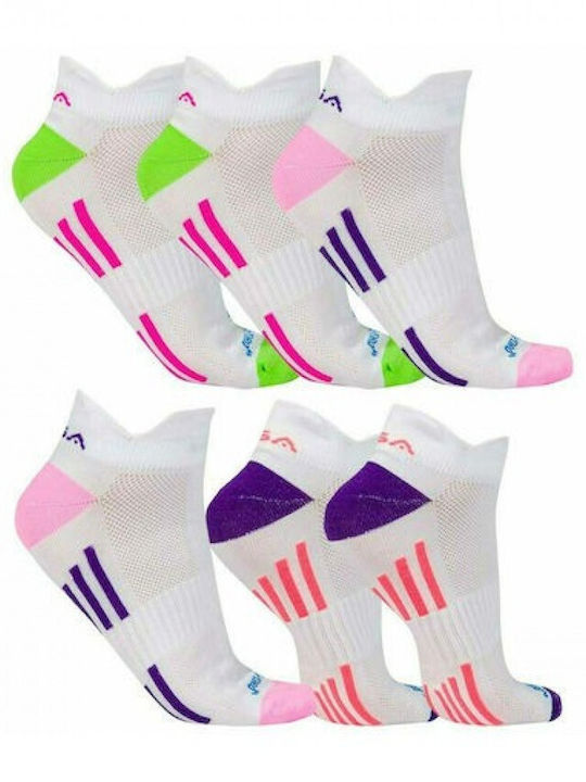 GSA Plus Ultralight Sports Socks White 6 Pairs