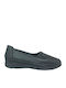 Leather Women's Moccasins in Black Color