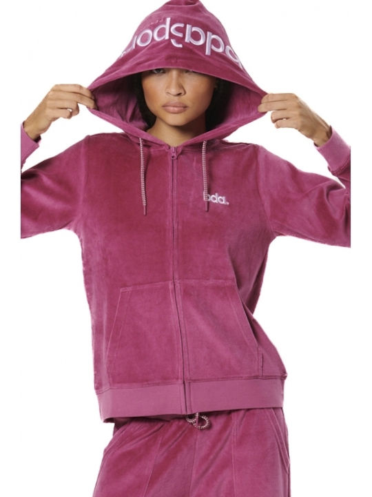 Body Action Women's Sweatshirt Jacket Velvet Ho...