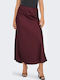 Mika Vis Σατέν Maxi Φούστα Bordeaux