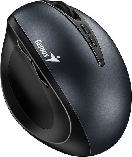 Genius Ergo 8300S Kabellos Ergonomisch Vertikal Maus Iron Grey
