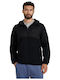 Men's Fleece Cardigan Black