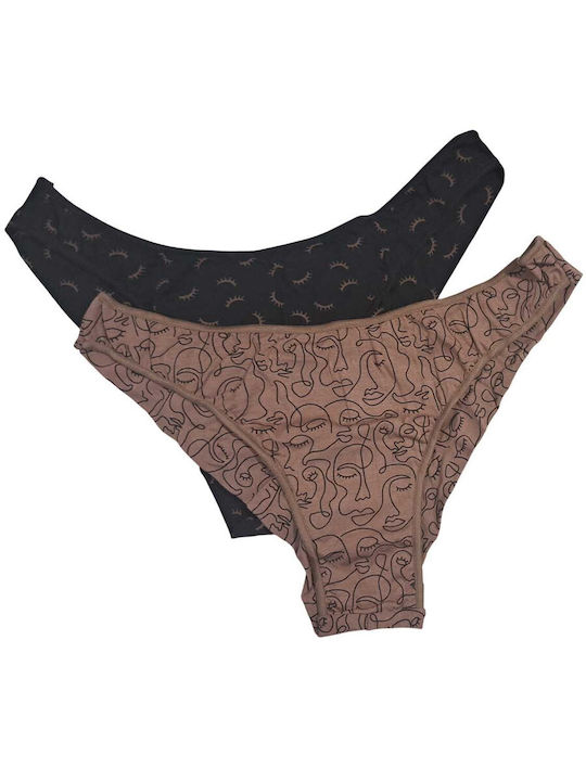 Walk Damen Slip 2Pack Multicolour