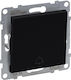 Suno Single Button Bell Symbol Black 6a 250v Automatic Terminals 721413