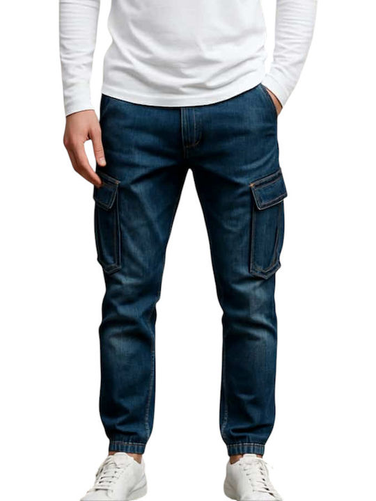 Tony Maker Men's Jeans Pants Cargo Blue