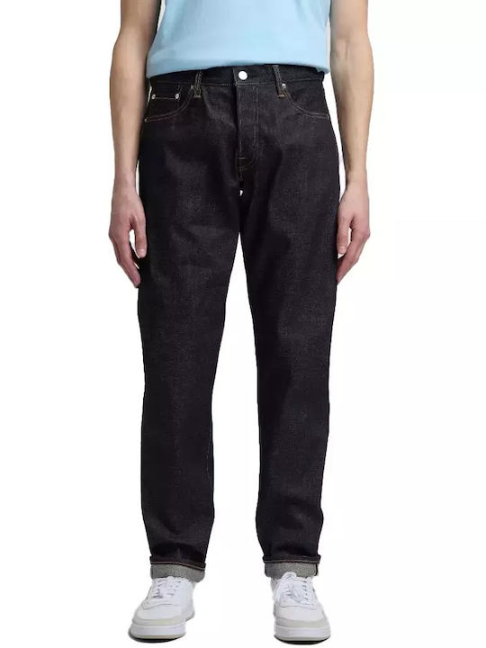 Men's Jeans Pants with Regular Tapered Fit Blue Unwashed