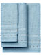 Beauty Home Set of Bath Towels 3 Pcs Art 3464 3464Set Light Blue Weight 450gsm