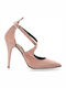 Pointed Toe Pink Heels with Strap