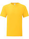 Fruit of the Loom Iconic Fruit Loom 150t Men's Short Sleeve Promotional T-Shirt Sunflower