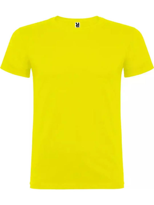Roly Ανδρικό Διαφημιστικό T-shirt Κοντομάνικο Yellow