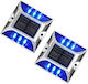 Edman Set 2 Lămpi Solare Stradal cu Albastru Lumină 10.4bucx10.4buccm