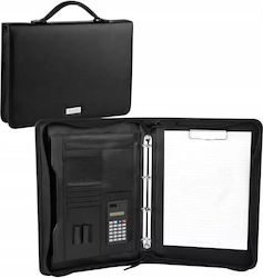 A4 Conference Folder Handle Guriatti Black A4 Conference Folder Handle Guriatti Black