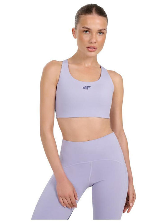 4F Women's Sports Bra with Light Padding Purple