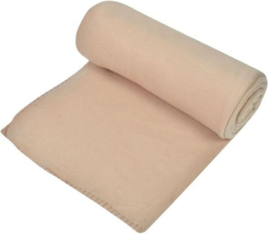 Fleece Decke Übergröße 220x150cm Beigebraun