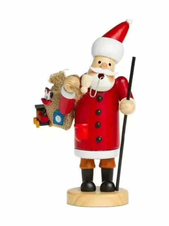 Dekorativer Weihnachtsmann Rot aus Holz 21cm Decorative Figurine Sikora