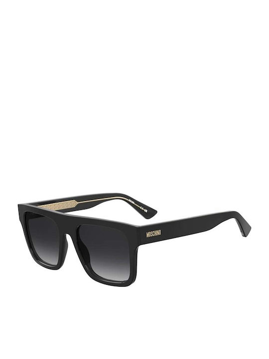 Moschino Men's Sunglasses with Black Plastic Frame and Black Gradient Lens mos201/s 807/9O
