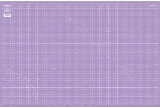 90x60 Cm Cutting Sewing Patchwork Mat Pattern Marked Graduated In Centimeters Double-sided Babysnap Lilac