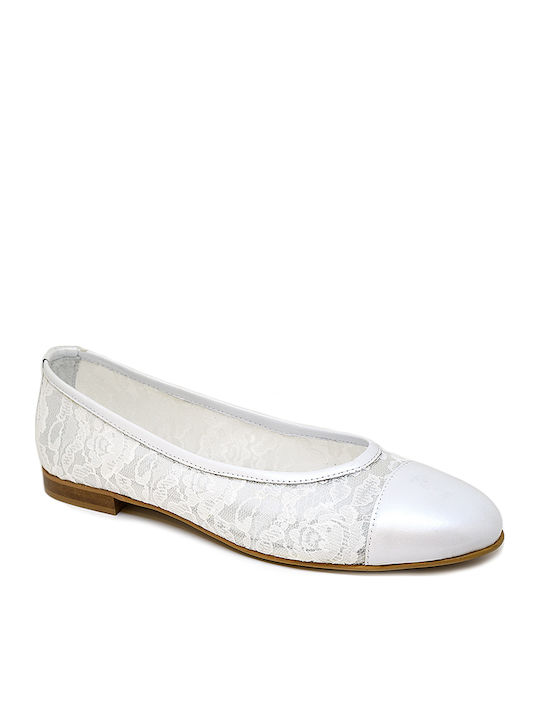 Damen Ballerinas in Weiß Farbe