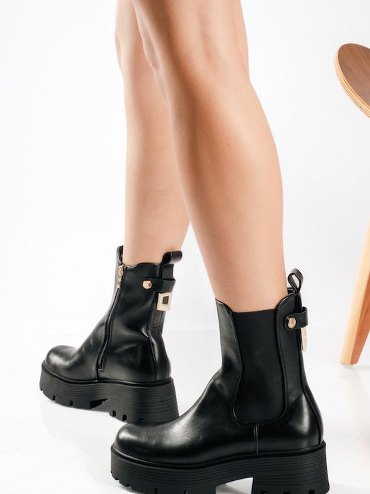 The Shoemart Damen Chelsea-Stiefel Schwarz